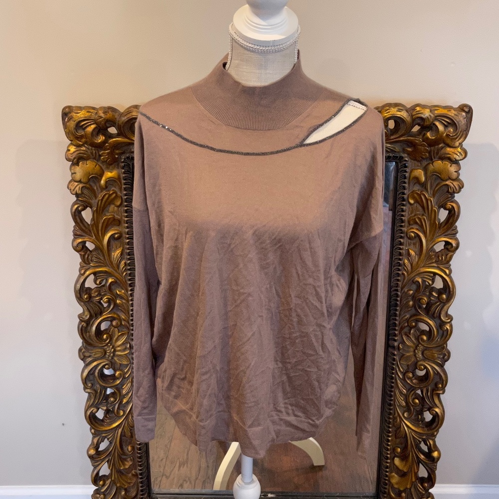 FABIANA FILIPPI Cashmere Mauve Sweater Ladies Size 6